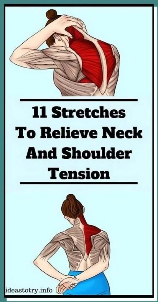 11 Exercises to Ease Tension in Your Neck and Shoulders 2 Exercises targeting tension relief in neck and shoulders for better wellness.