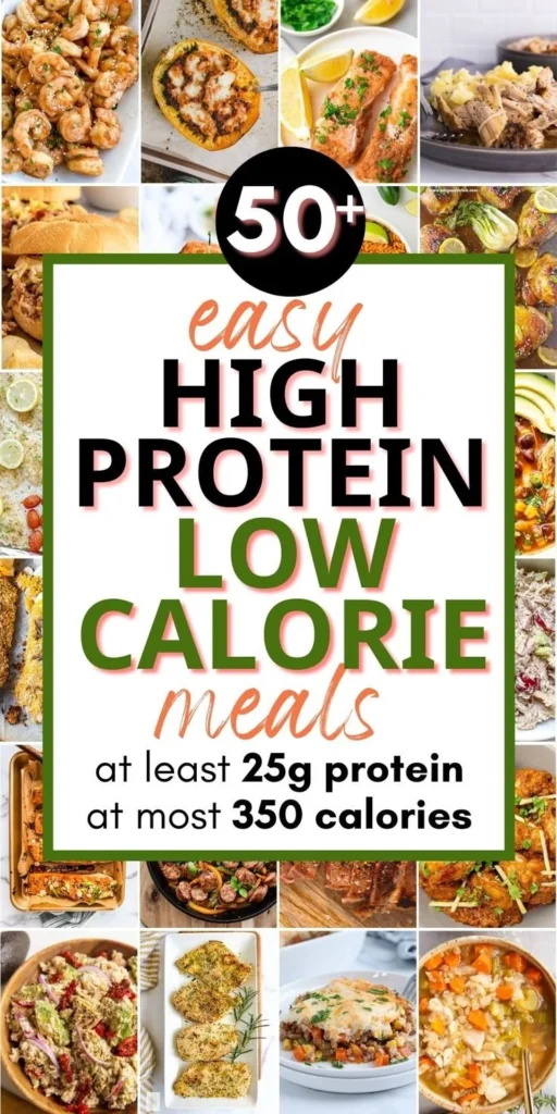 50+ High Protein, Low Calorie Meals (Easy Recipes) 2 A plate of high protein, low calorie meals showcasing easy recipes.