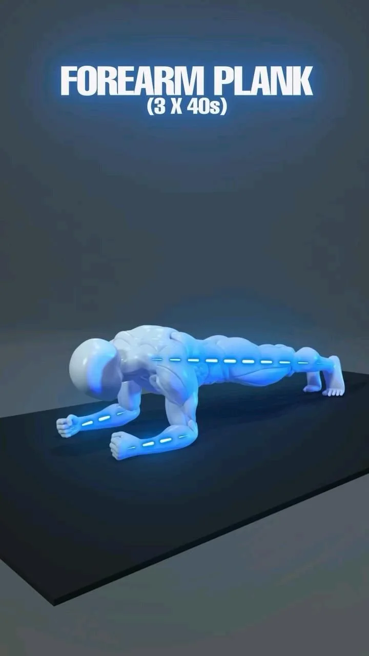 Person performing an abs workout on a gym mat