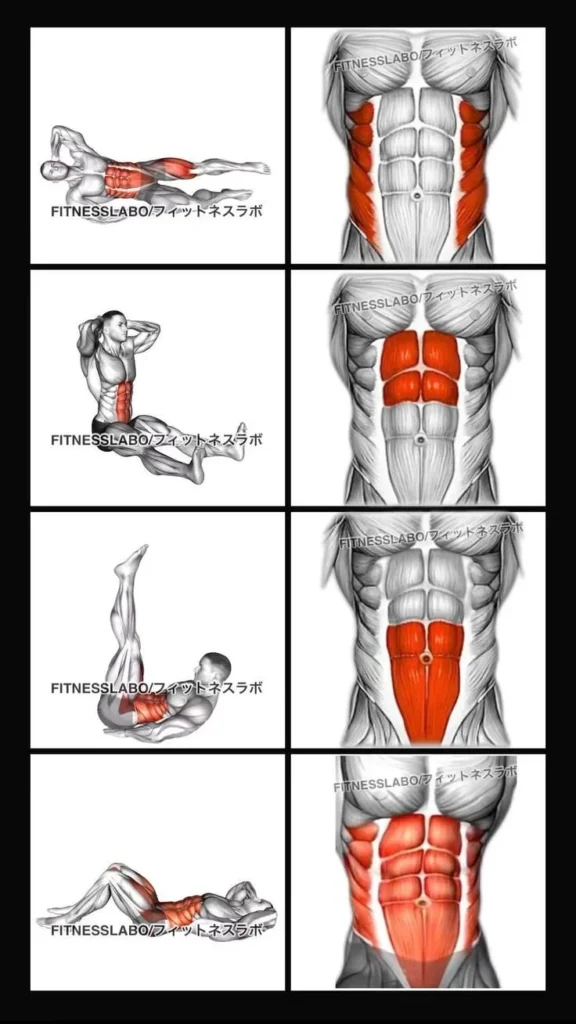 Video demonstrating an effective abs workout with leg raises and oblique crunches.