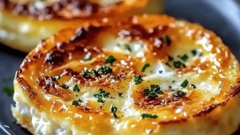 Baked Cottage Cheese Eggs: Amazing Protein-Packed Breakfast Bliss 2 Baked Cottage Cheese Eggs served on a plate with garnish