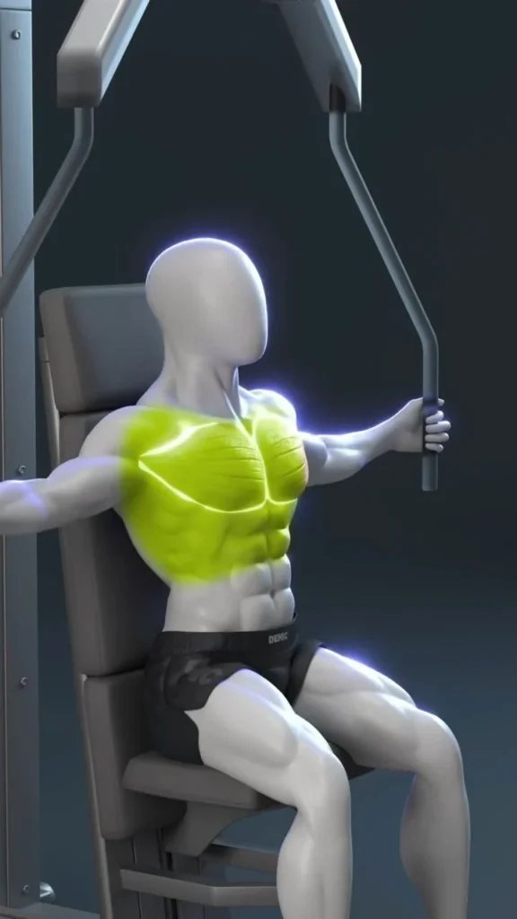 Chest Fly Workout 5 Person performing a chest fly exercise for upper body strength training