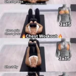 Dilek Akmergiz demonstrating top chest exercises with dumbbells on Instagram.