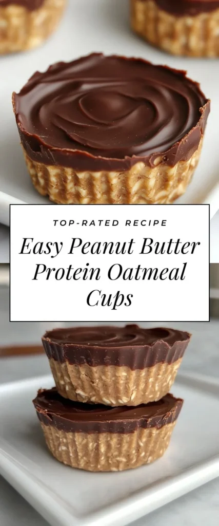 Easy Peanut Butter Protein Oatmeal Cups 15 Delicious Peanut Butter Protein Oatmeal Cups in a wooden bowl
