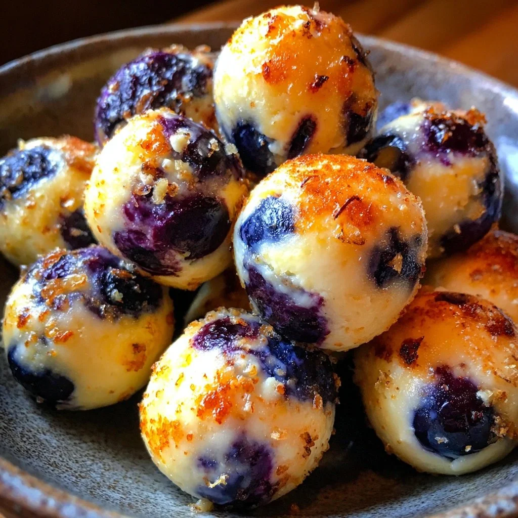 Lemon Blueberry Cottage Cheese Protein Bites 6 Lemon Blueberry Cottage Cheese Protein Bites ready to eat