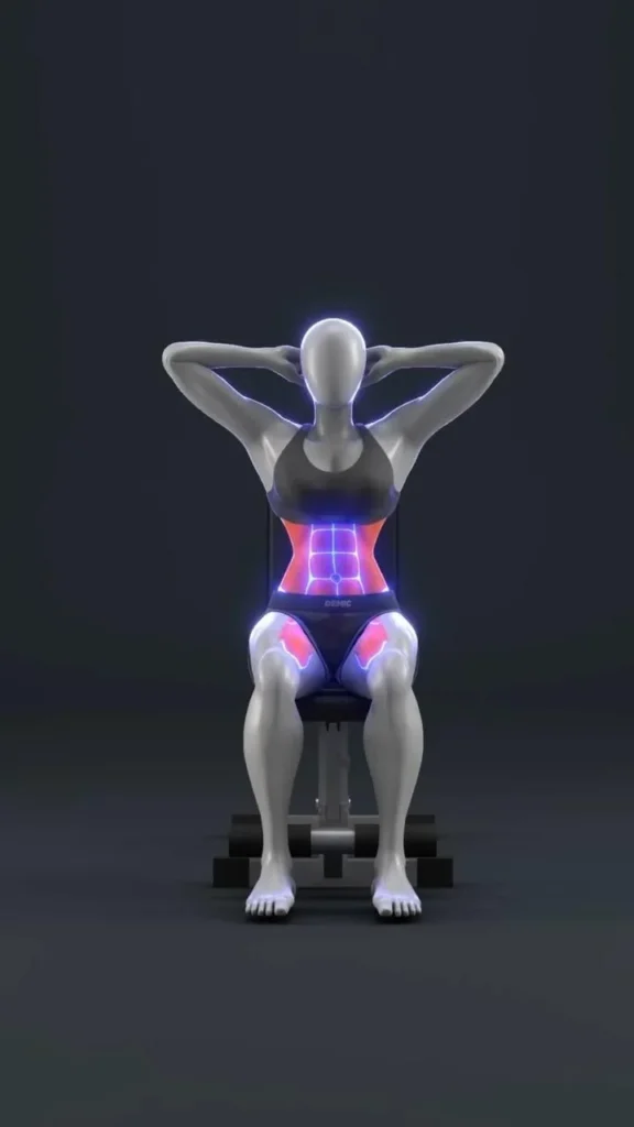 Seated ab workout for strengthening core muscles without floor exercises