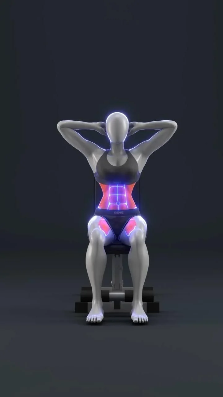 Seated ab workout for strengthening core muscles without floor exercises