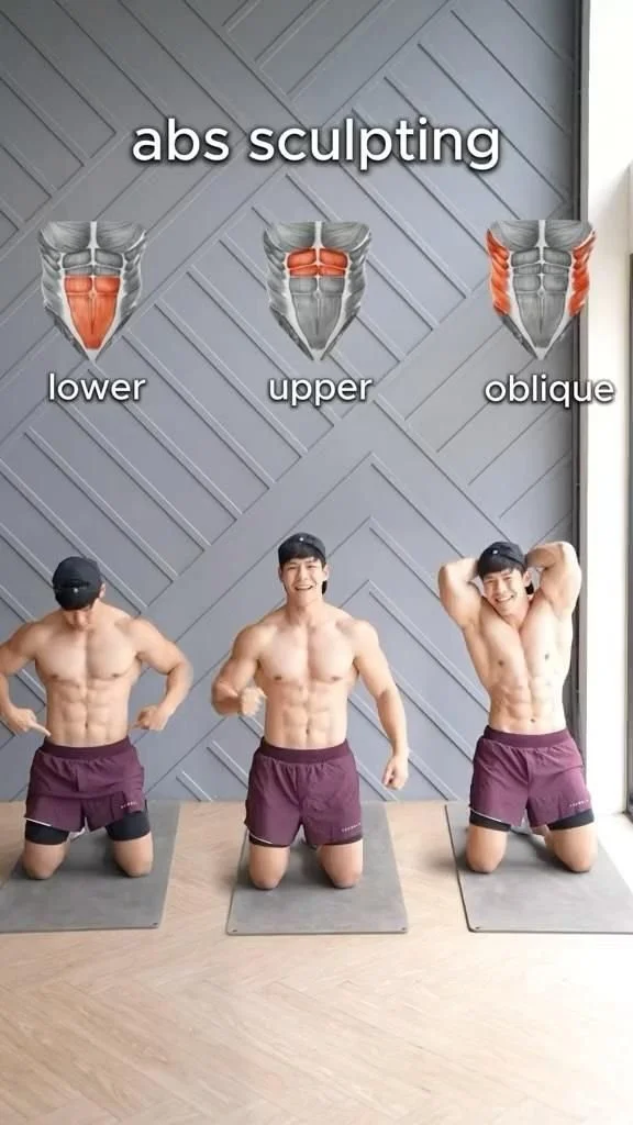 Video showcasing abs workout exercises to tone and sculpt your core.