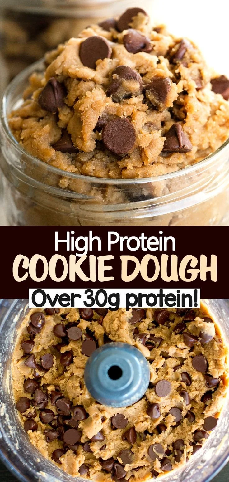 Protein Cookie Dough Recipe - Over 30 Grams Of Protein! 7 Delicious protein cookie dough with over 30 grams of protein in each serving.