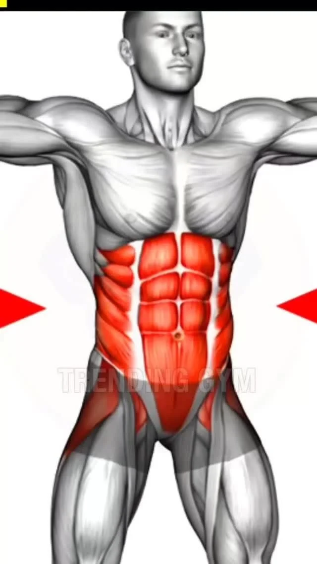 Video demonstrating top exercises for the abdomen using dumbbells and training techniques.