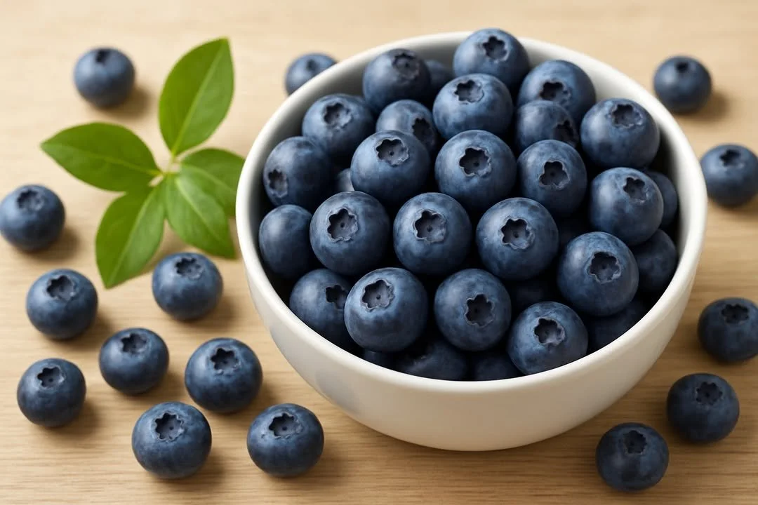 Nutrition 3 A bowl of fresh borůvky highlighting their antioxidant properties