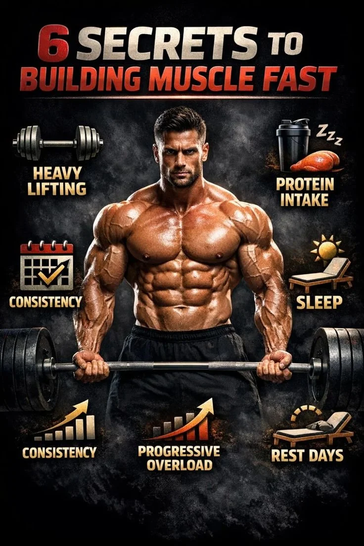 Home 15 Man lifting weights to build muscle quickly and effectively with scientific methods.