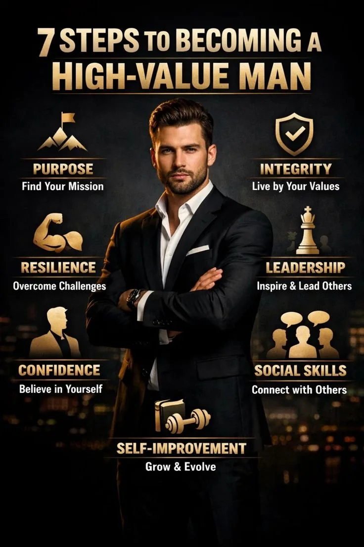7 Pillars of a High-Value Man: Building Character, Confidence & Success