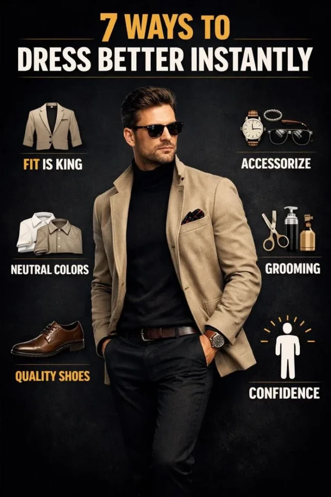 7 style hacks for men to improve fashion and appearance instantly