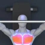Person demonstrating bench press technique to avoid common mistakes.