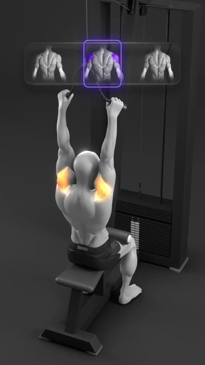 Guide to lat pulldown grip techniques for back width and thickness.