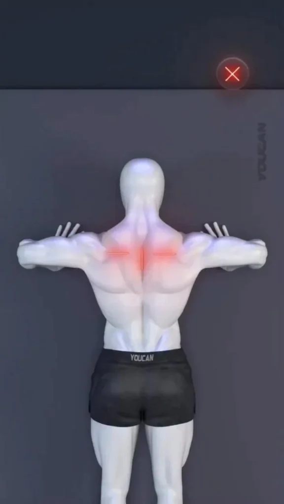 Person demonstrating a bodyweight push-pull workout for chest and back strength