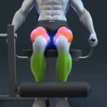 Common Leg Extension Mistakes 19 Person demonstrating proper leg extension technique in a gym setting.