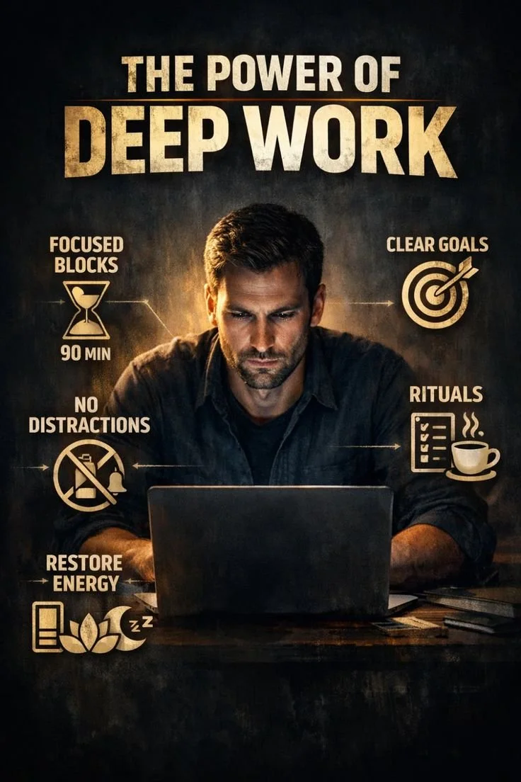 Man practicing deep work for enhanced productivity and elite-level performance