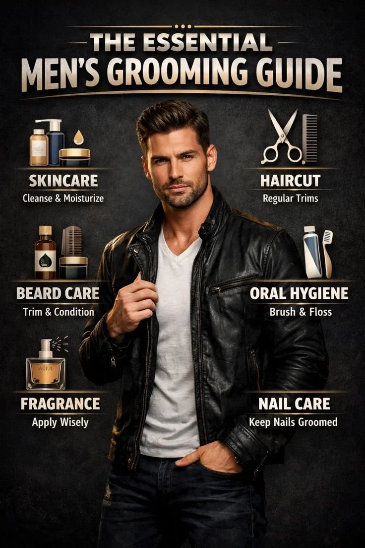 Grooming essentials for men: tips for a polished and professional appearance.