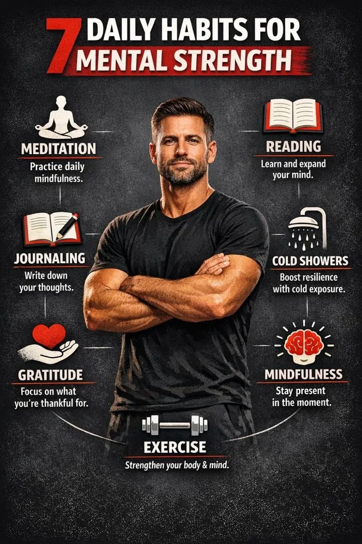 Home 3 A man practicing mental toughness through daily exercises for personal growth.