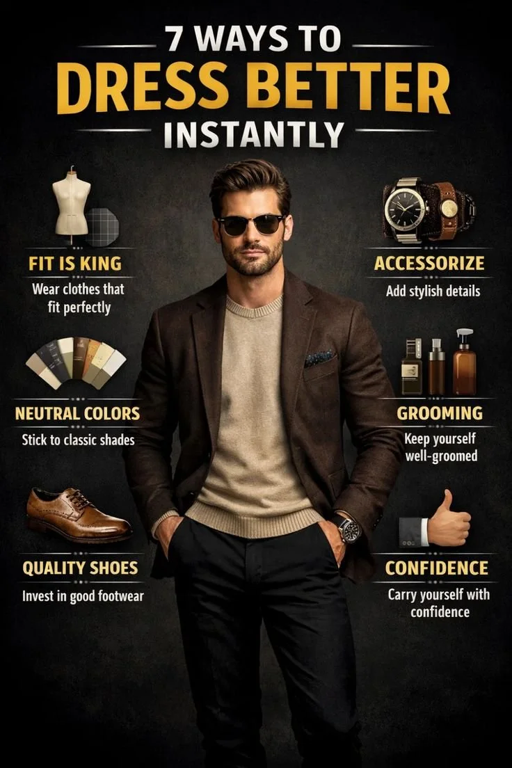 Look Sharp Instantly: 7 Wardrobe Essentials & Style Tips for Men