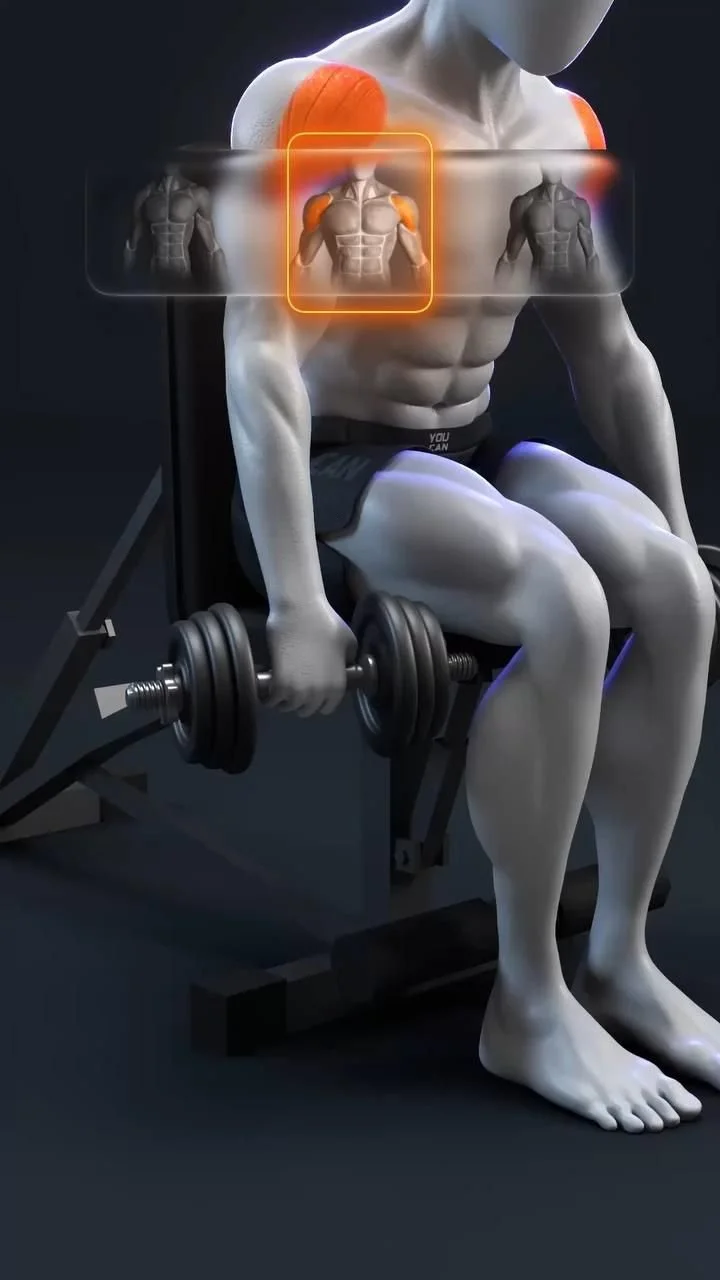 Dumbbell shoulder workout for delts - 3 move destroyer routine.