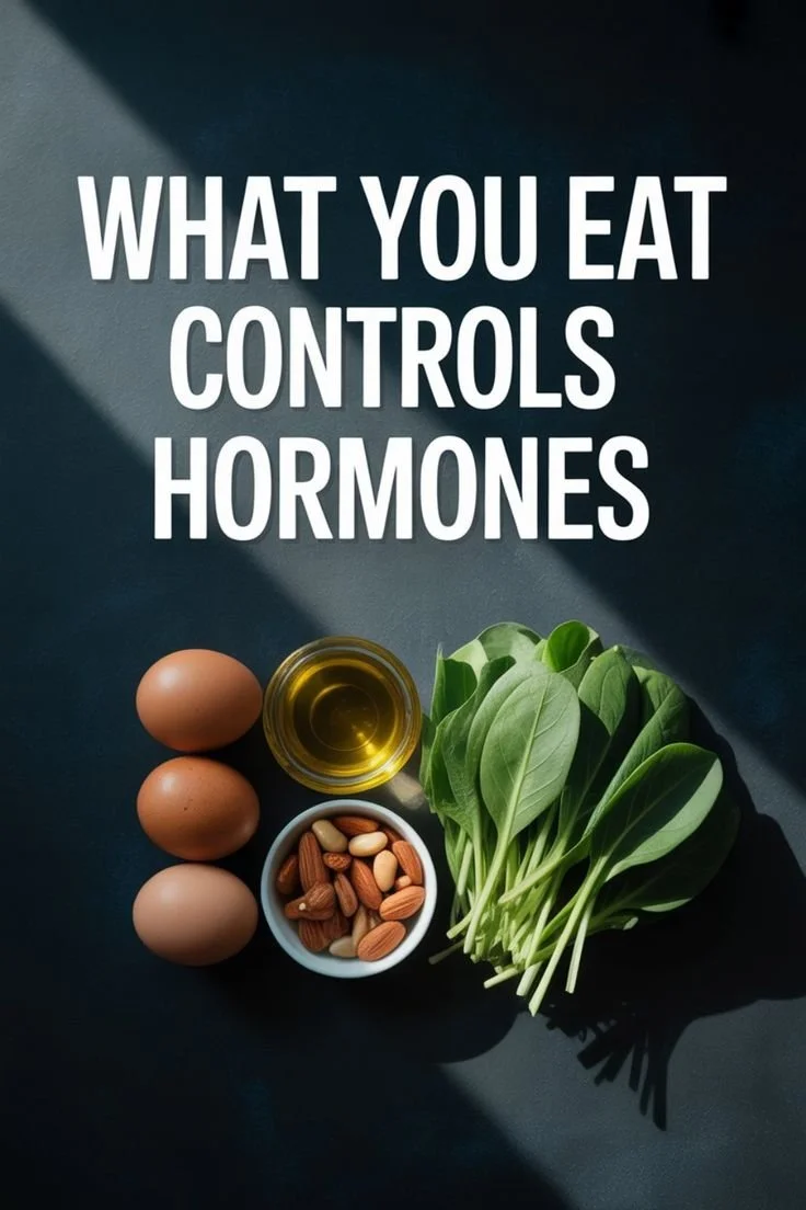 Healthy foods that promote hormone balance and overall wellness.