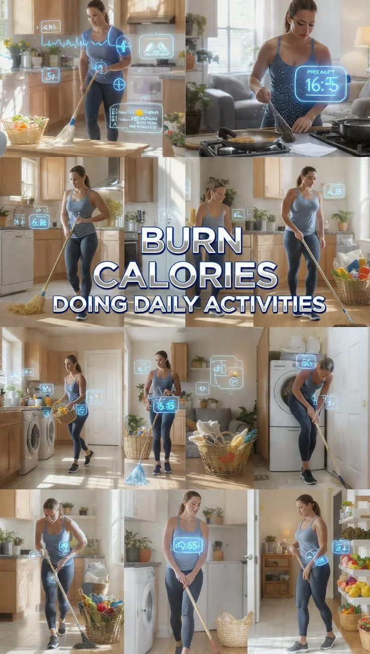 Burn calories by turning daily chores into effective workouts
