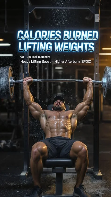 Calories Burned Lifting Weights 🏋️‍♂️🔥 | Strength Training & Fat Loss