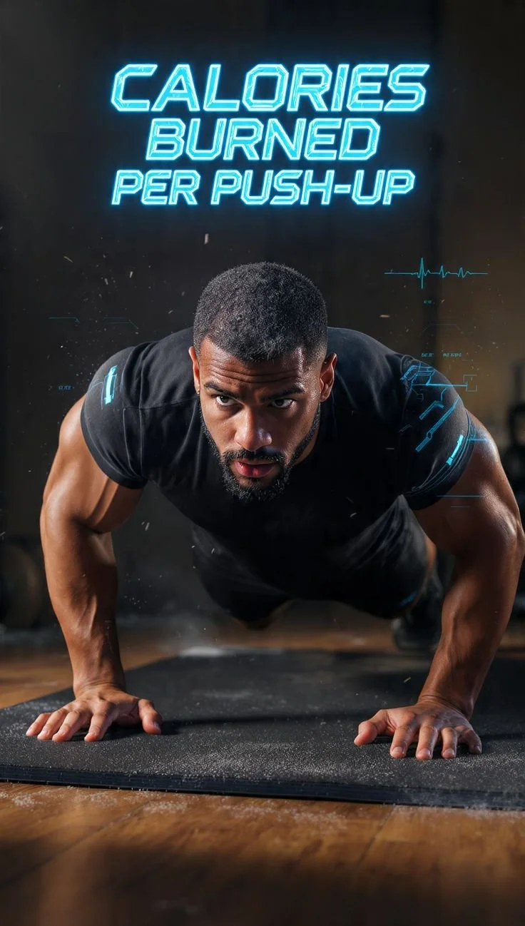 Graph showing calories burned per push-up in a strength and cardio workout