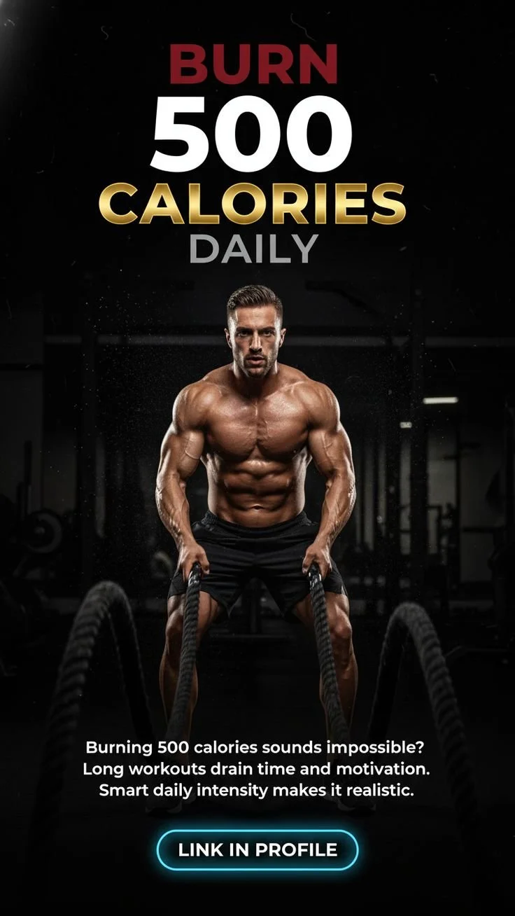 how to burn 500 calories daily