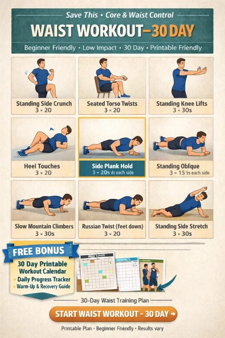 WAIST WORKOUT 🔥 Snatch Your Waist at Home (10–20 Min a Day!)