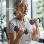 A senior man doing a workout to burn calories safely and effectively.
