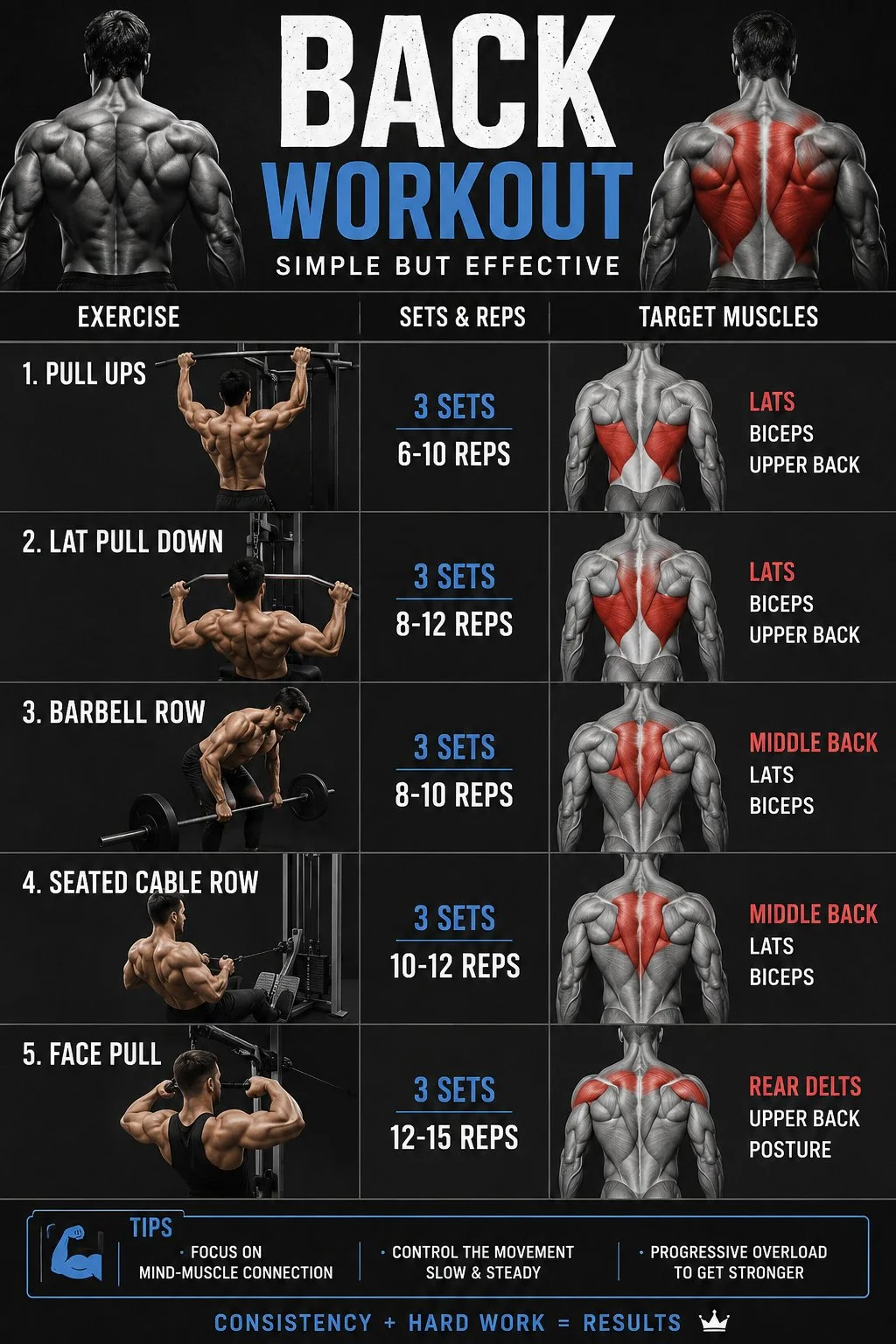 Back day workout 3 Back day workout