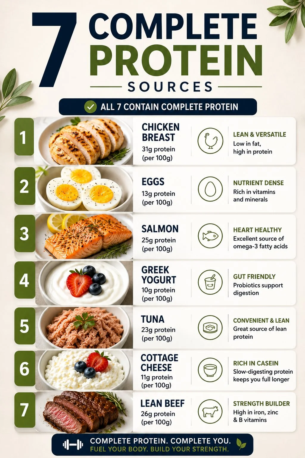 Best 7 Protein sources