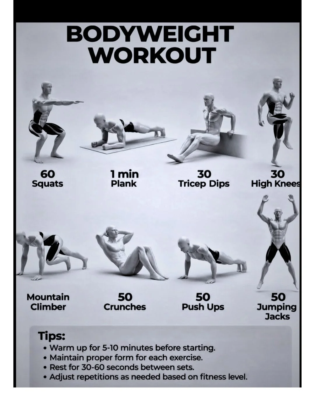 Body weight workout