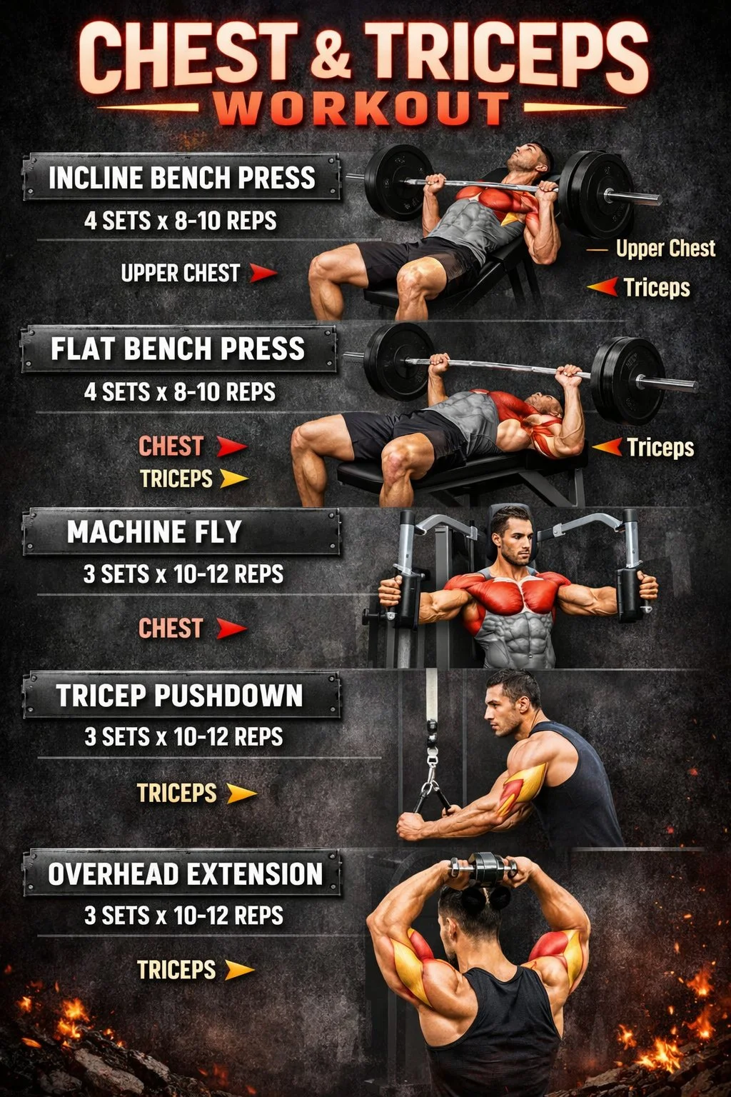 Chest and triceps workout