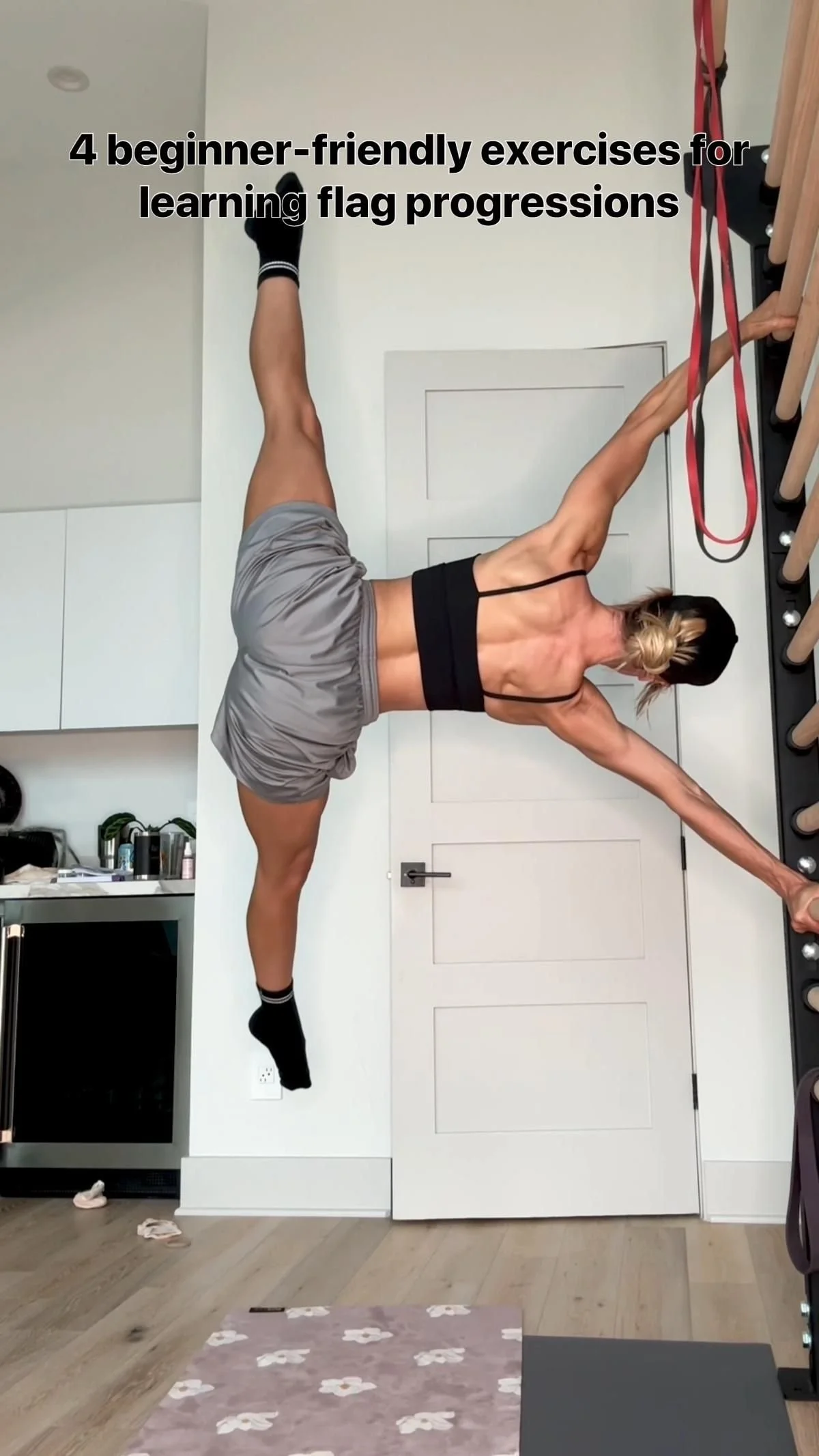 Human Flag Drills for Beginners 3 Human Flag Drills for Beginners
