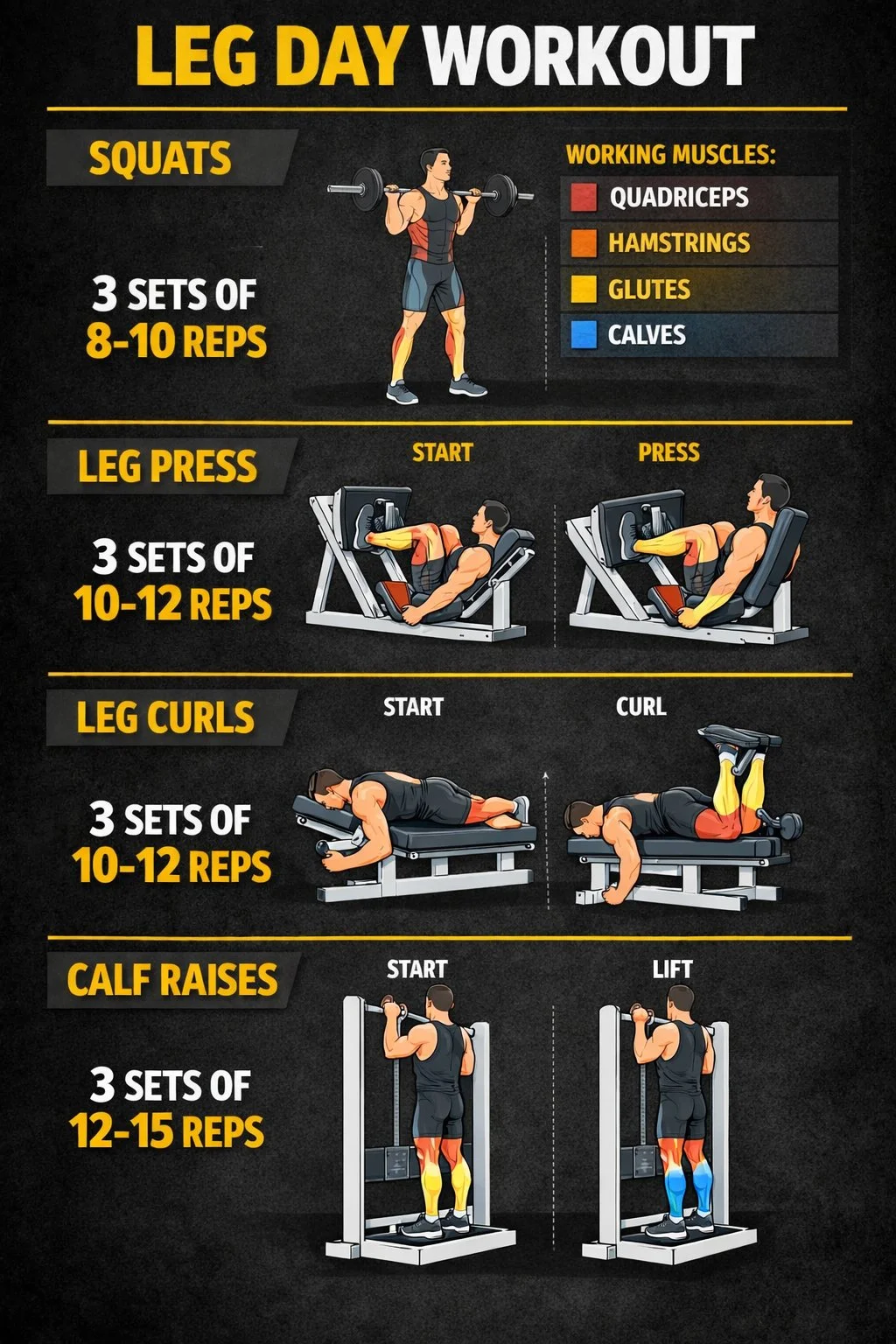 Leg day workout