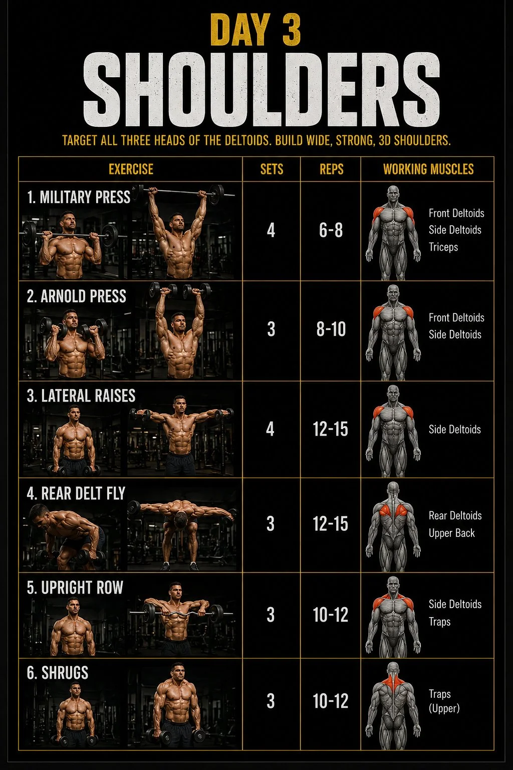 Try these Shoulder workouts